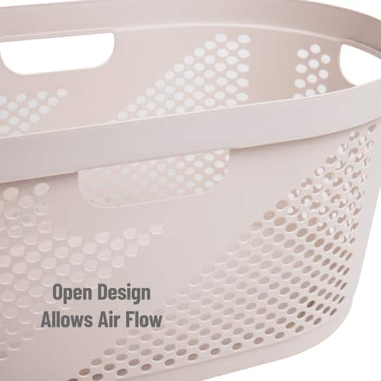 Mind Reader 40L Ventilated Laundry Basket with Cut Out Handles